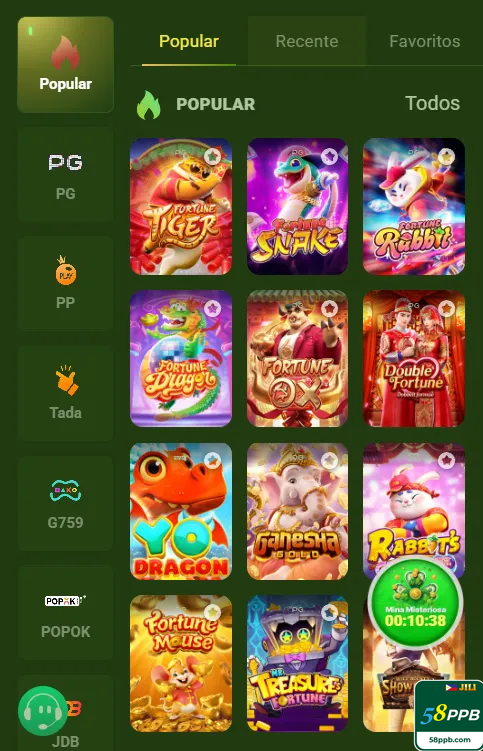 58ppb - jogar os melhores jogos online